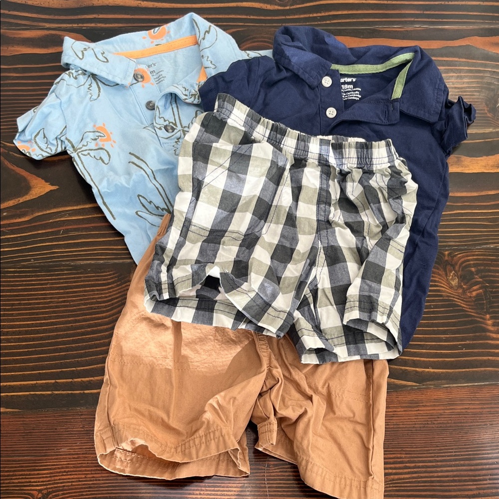 Carter's Navy Polo One-Piece Bodysuit